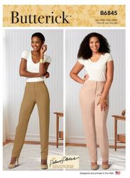 PDF Sewing Patterns Butterick 6845 Misses' & Women's Tapered Pants