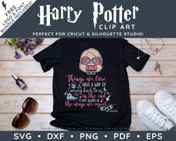 Harry Potter Clip Art PDF EPS SVG DXF PNG - Luna Lovegood Ravenclaw Quote Design Plus FREE Logo and Font!