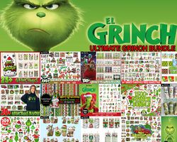 Ultimate Bundle Grinch Svg, Grinch Christmas Svg, Files for Cricut, Silhouette Digital File