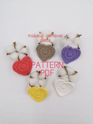 reusable cotton crochet face pads, pattern