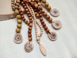 Handmade Bahai Prayer Beads 19x5, juniper wood Baha'i Praying Beads 19 and 5, Baha'i Jewelry, baha'i gifts