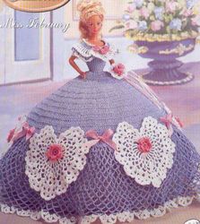 Digital | Vintage crochet pattern for Barbie dress | Crochet Patterns for 11-1/2" Dolls | Toys for Girls | PDF Template