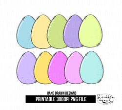 Easter Eggs Sublimation PNG Designs Bundle