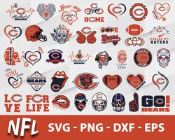 Chicago Bears Bundle SVG, Chicago Bears SVG, NFL SVG, Sport SVG.
