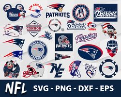 New England Patriots Bundle SVG, New England Patriots SVG, NFL SVG, Sport SVG.