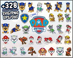 Paw Patrol Bundle SVG, Paw Patro SVG, Cartoon SVG PNG DXF EPS File