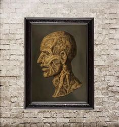 Testa anatomica. Man's head made up of writhing male figures. Strange wall art. 141.