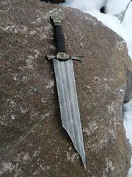Hand forged dagger "Broken sword"