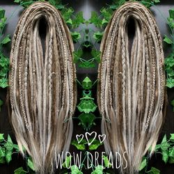 Set Ragnar Ombre Custom Dreads Synthetic Double Ended or Single Ended
