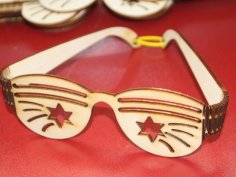 Digital Template Cnc Router Files Cnc Glasses Files for Wood Laser Cut Pattern