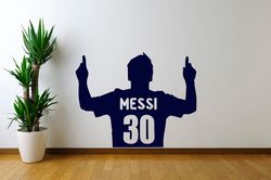 Football Sports, Football Stars, Lionel Messi Wall Sticker Vinyl Decal Mural Art Decor