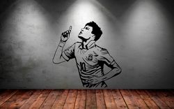 Football Sports, Football Stars, Neymar Wall Sticker Vinyl Decal Mural Art Decor