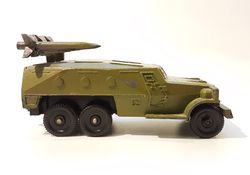 ussr toy armoured personnel carrier 152 ptrk rocket installation tpz 1980s