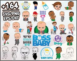 The Boss Baby Bundle SVG, The Boss Baby SVG, Cartoon SVG PNG DXF EPS File