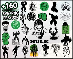 Hulk Bundle SVG, Hulk SVG, Cartoon SVG PNG DXF EPS File