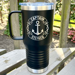 Boat captain gift Personalized boat gift Boat accessories Boat tumbler Sailing gift Nautical gift Nautical tumbler