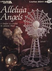 digital | vintage crochet pattern christmas pattern | crochet pattern alleluia angels | english pdf template