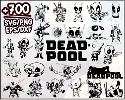 Deadpool Bundle SVG, Deadpool SVG, Cartoon SVG PNG DXF EPS File