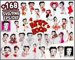 Betty Boop Bundle SVG, Betty Boop SVG, Cartoon SVG PNG DXF EPS File