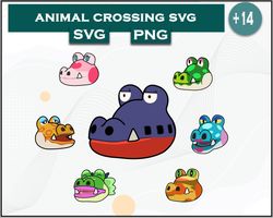 Alligator Bundle SVG, Alligator SVG, Animal Crossing SVG, Cartoon SVG Digital File