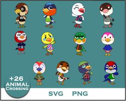 Bird Bundle Animal Crossing SVG, Bird SVG, Cartoon SVG Digital File