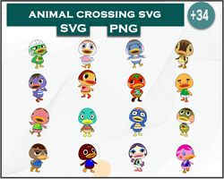 Duck Bundle SVG, Duck SVG,  Animal Crossing SVG, Cartoon SVG Digital File
