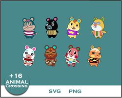 Hamster Bundle SVG, Hamster SVG, Animal Crossing SVG, Cartoon SVG Digital File