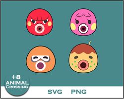 Octopus Bundle SVG, Octopus SVG, Animal Crossing SVG, Cartoon SVG Digital File
