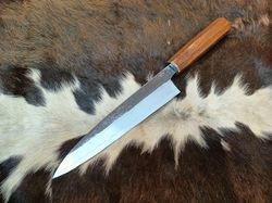 Japanese Shobu Knife, with Saya - Shikisai Hikari - Molybdenum Stainless Steel Kitchen Knife, Chef Knife, Camping Knife,
