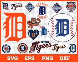 Detroit Tigers Bundle SVG, Detroit Tigers SVG, MLB SVG, Sport SVG
