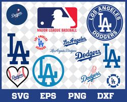 Los Angeles Dodgers Bundle SVG, Los Angeles Dodgers SVG, MLB SVG, Sport SVG.