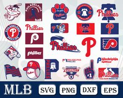 Philadelphia Phillies Bundle SVG, Philadelphia SVG, MLB SVG, Sport SVG Digita File