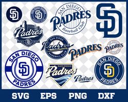 San Diego Padres Bundle SVG, San Diego Padres SVG, MLB SVG, Sport SVG Digital File