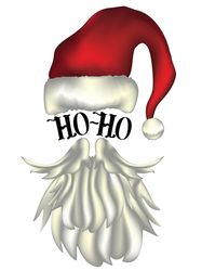 Santa hat and beard card