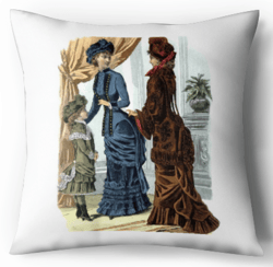 Digital - Cross Stitch Pattern Pillow - Victorian Lady - Victorian Fashion - Vintage