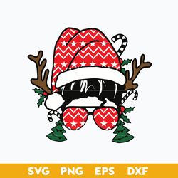 Woman Santa Claus Hat Christmas SVG, Christmas SVG File.