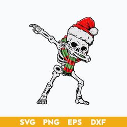 Skeleton Dance Santa Hat Christmas SVG, Christmas SVG File.