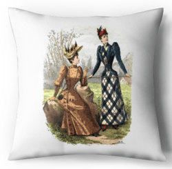 Digital - Cross Stitch Pattern Pillow - Victorian Lady - Victorian Fashion - Vintage