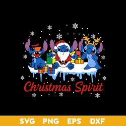 Stitch Christmas Spirit SVG, Disney Christmas SVG, Stitch Christmas SVG