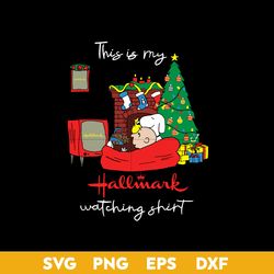 This Is My Hallmark Christmas Movie Watching SVG, Snoopy And Charlie Brown SVG