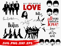 Big SVG Bundle, Digital Download, the Beatles svg, John Lennon svg, Paul McCartney svg, Ringo Starr