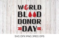 World Blood Donor Day SVG