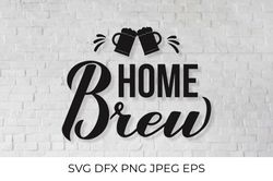 Home Brew calligraphy lettering SVG