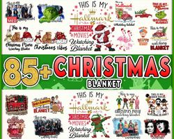 Christmas Movie Watching Blanket PNG | ChristmascSublimation File | Christmas Movies PNG | Christmas Movie Design Digita