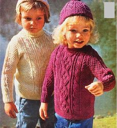 Digital | Crochet sweater for girls, boys | We knit children's knitwear | Knitting for children | Knitted clothes | PDF