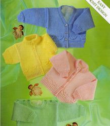 Digital | Crochet cardigans and sweaters for girls | Knit children's jersey | Knitting for babies | Knitwear | PDF