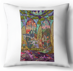 digital - cross stitch pattern pillow - lord of the rings - lotr - stained glass
