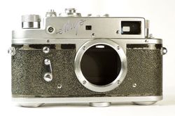 Mir USSR 35 mm rangefinder film camera body M39 LTM mount KMZ type B late