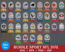 Bundle NFL Bundle It's In My DNA NFL SVG, NFL SVG, Sport SVG
