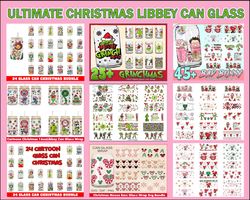Ultimate Christmas Tumbler, 16oz Glass Can Wrap, 16oz Can Glass, Christmas Tumbler Wrap, Full Glass Can Wrap
